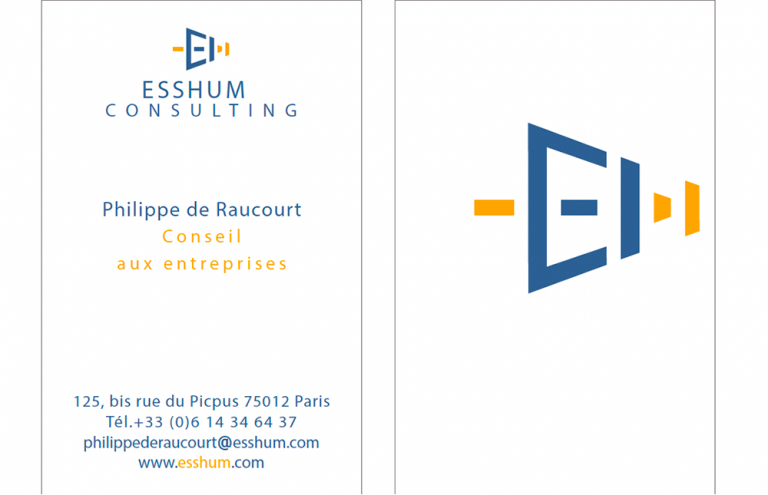 Esshum Consulting - carte de visite
